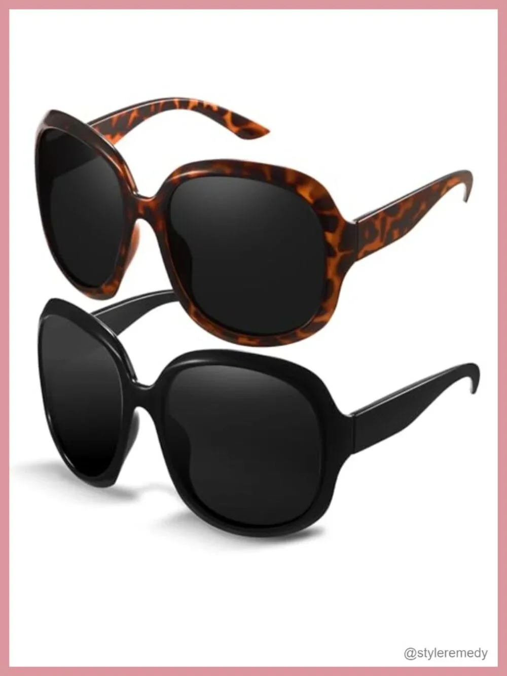 Vintage Bug Eye Oval Sunglasses for Women 2025 Oversized Polarized UV Shades